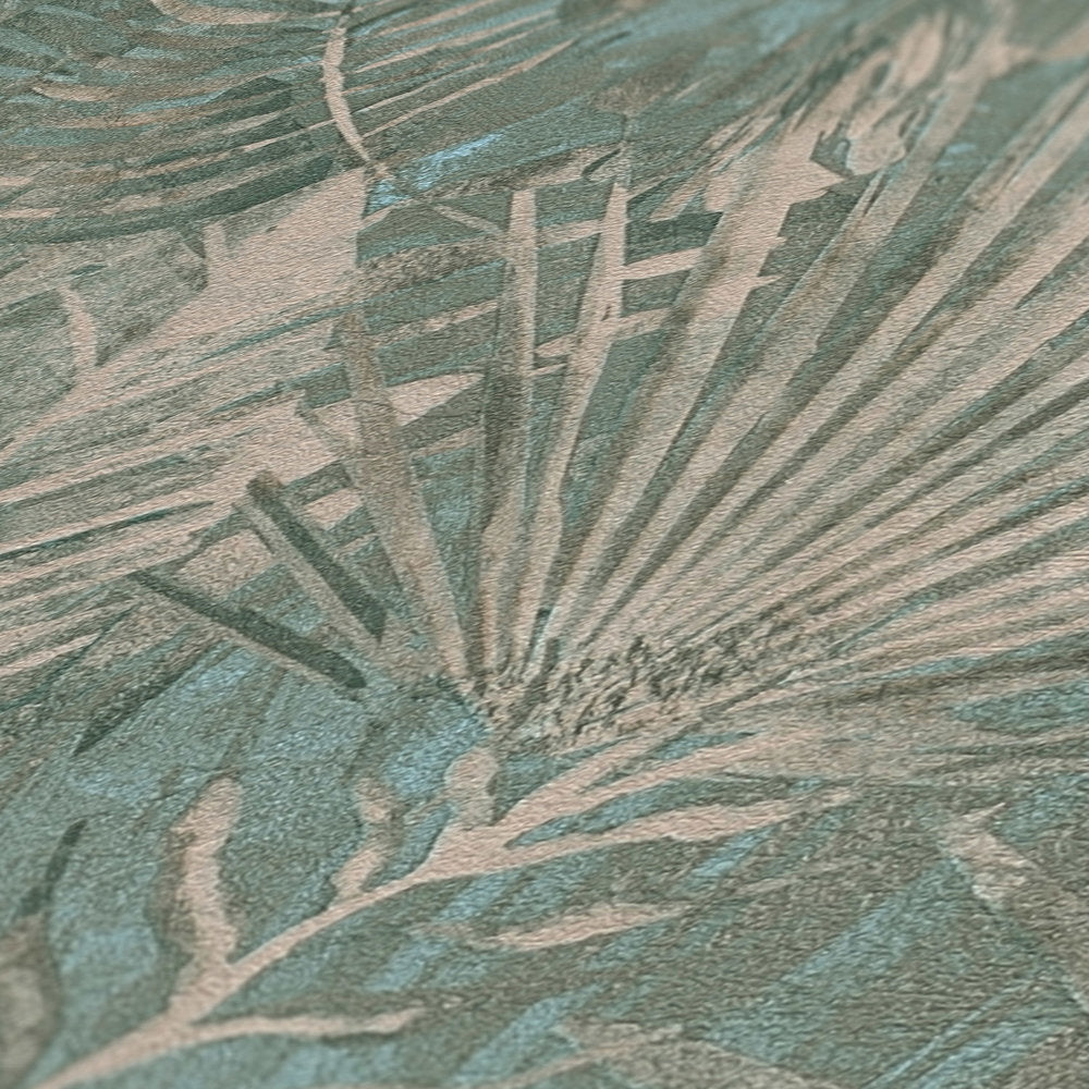 Natural Living - Monstera & Palms botanical wallpaper AS Creation    