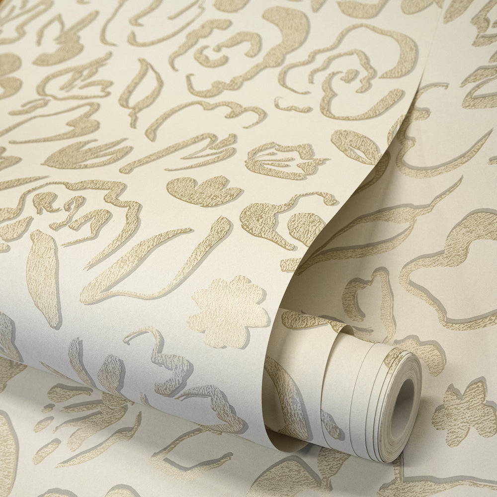 Salt & Pepper - Fiore botanical wallpaper Hohenberger    