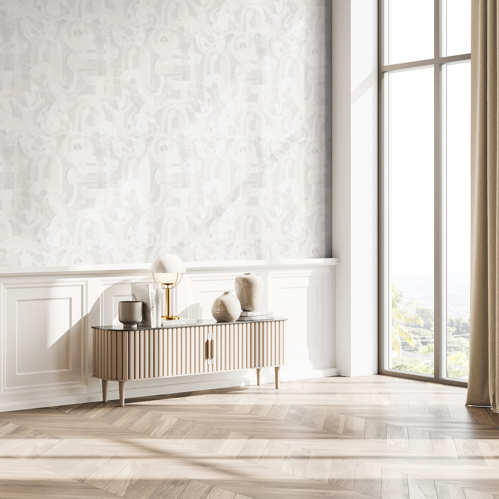 Salt & Pepper - Penello geometric wallpaper Hohenberger    