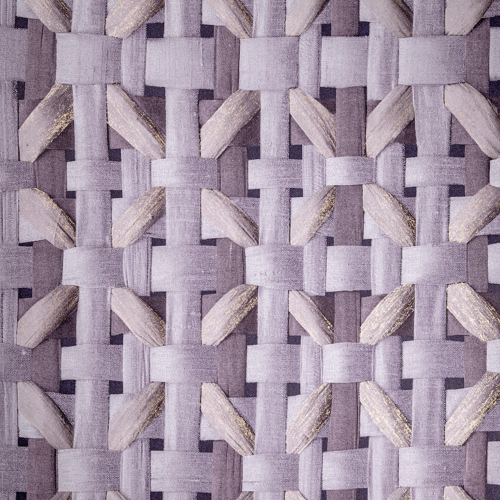 Salt & Pepper - Seta geometric wallpaper Hohenberger Roll Purple  65336