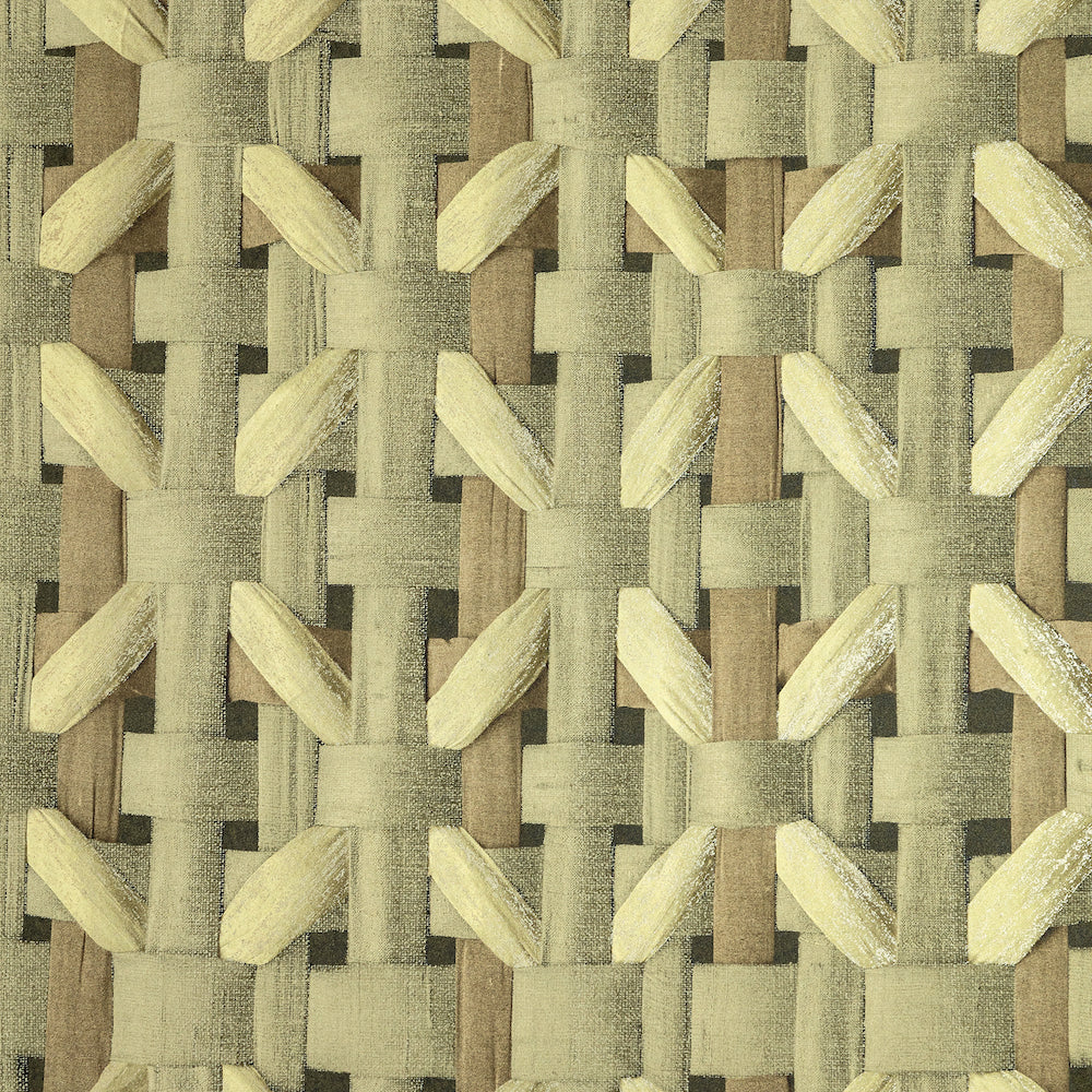 Salt & Pepper - Seta geometric wallpaper Hohenberger Roll Yellow  65335