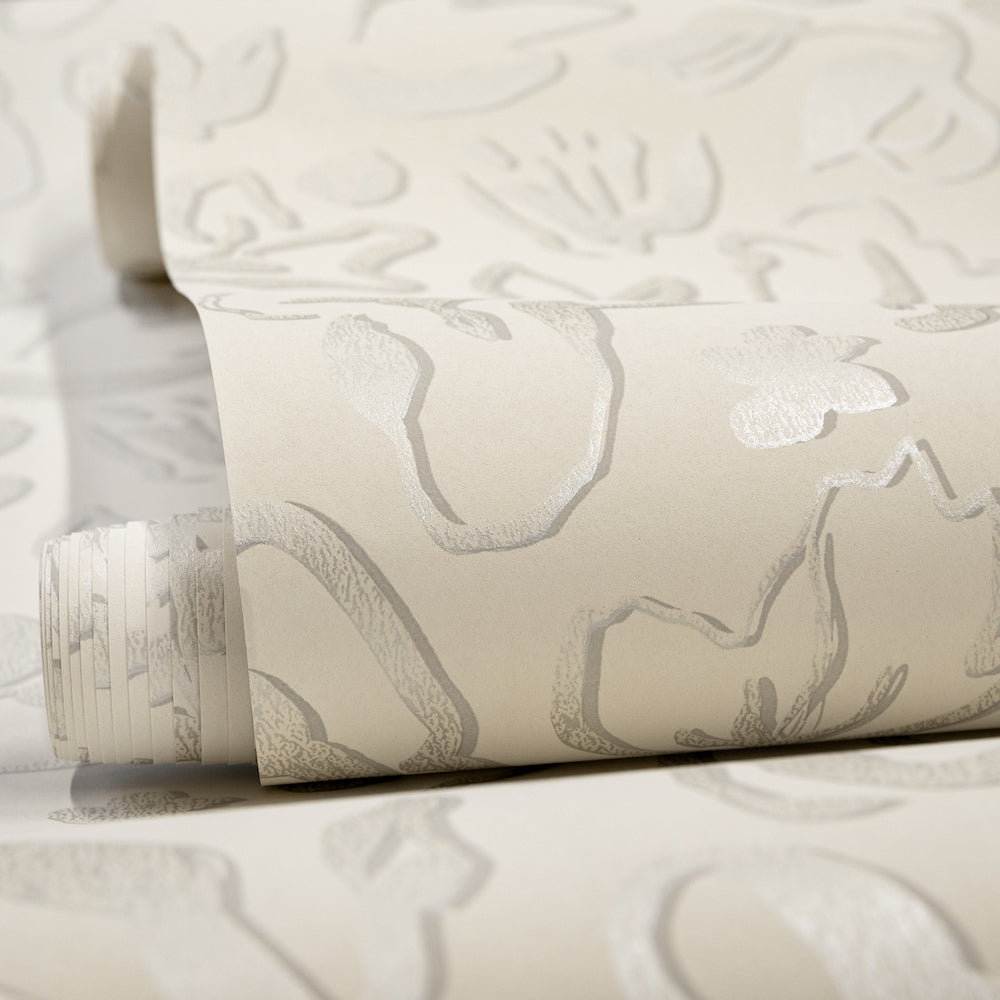 Salt & Pepper - Fiore botanical wallpaper Hohenberger    