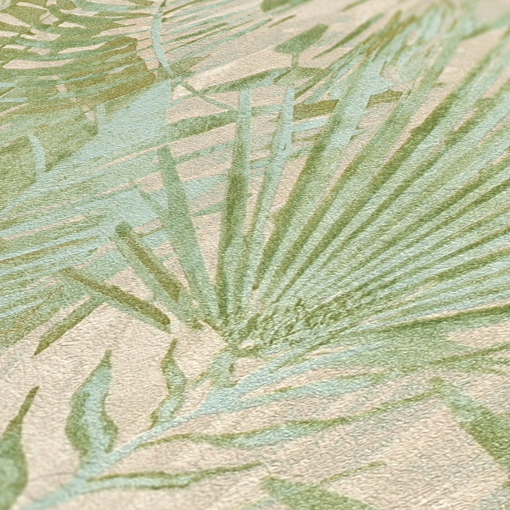 Natural Living - Monstera & Palms botanical wallpaper AS Creation    
