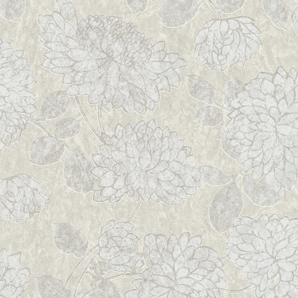 Attractive 2 - Lotus Flowers botanical wallpaper AS Creation Roll Beige  390252