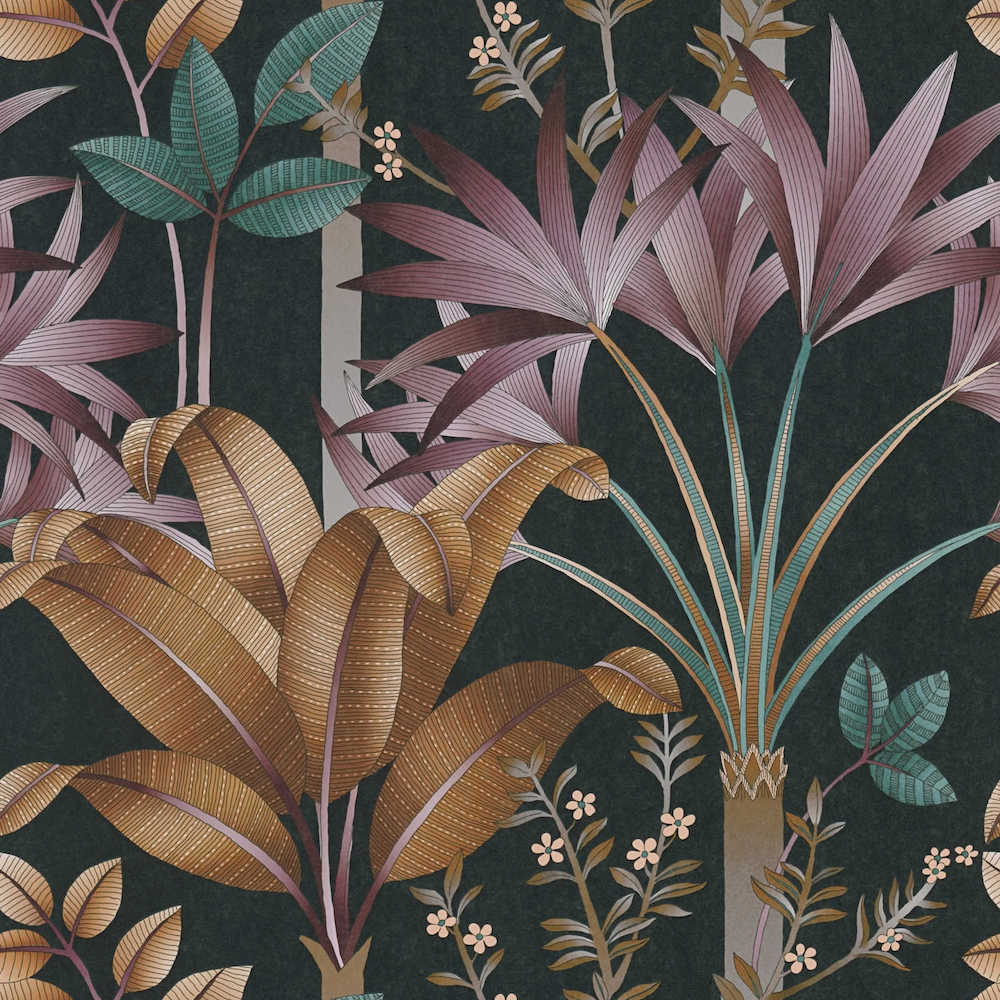 Arcade - Growing Nature botanical wallpaper AS Creation Roll Black  391721
