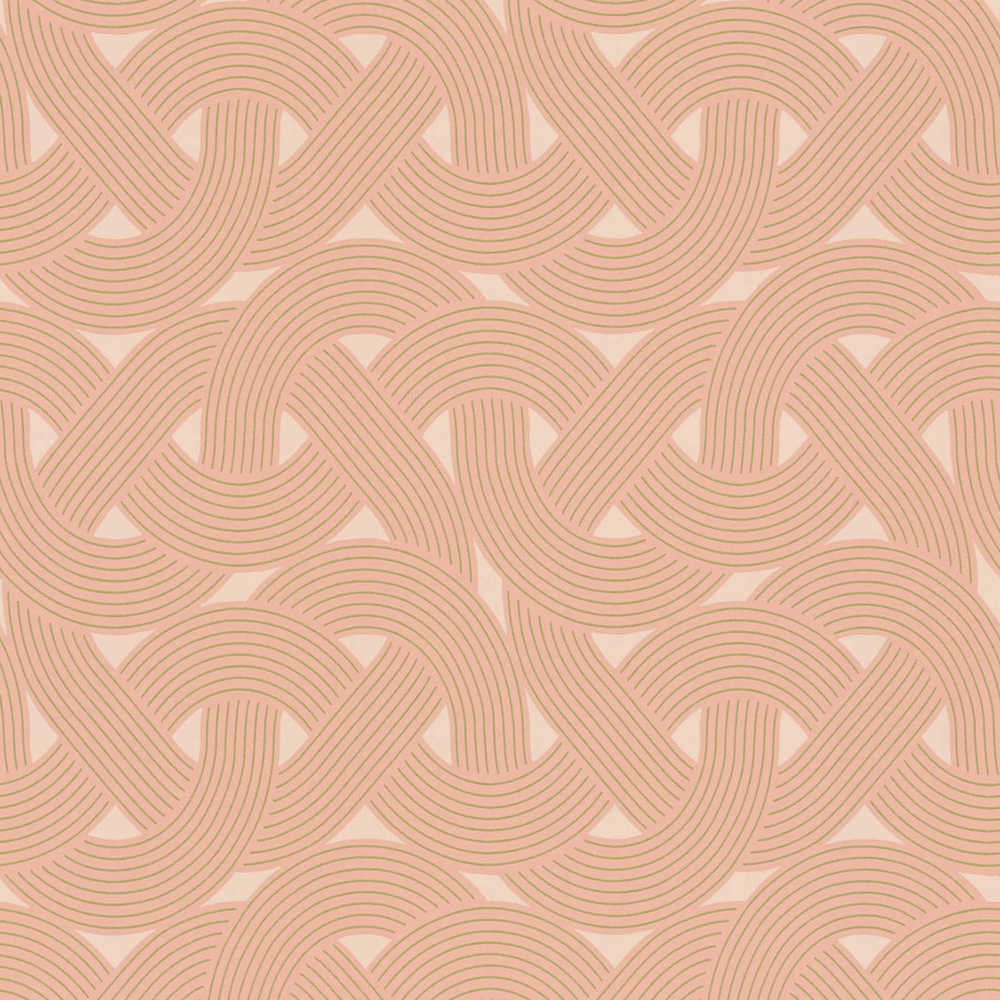 Arcade - Art Deco Twist art deco wallpaper AS Creation Roll Orange  391752