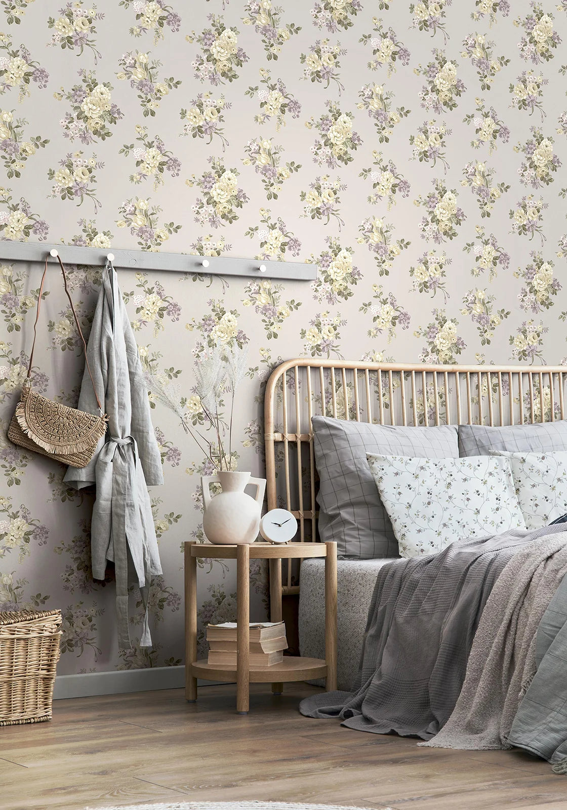 Fiori Country - Peony botanical wallpaper Parato    