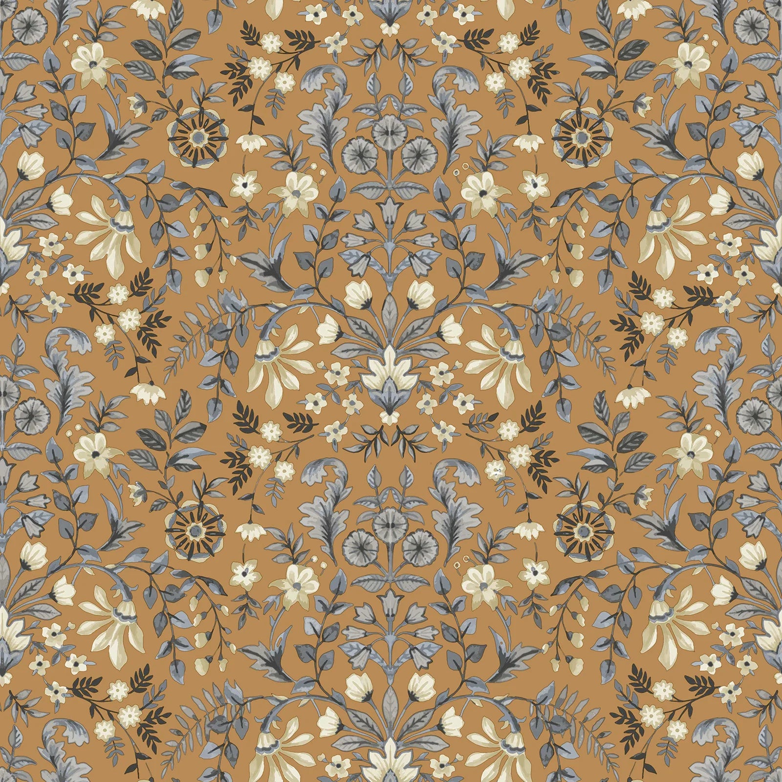 Fiori Country - Muse botanical wallpaper Parato Roll Brown 12327