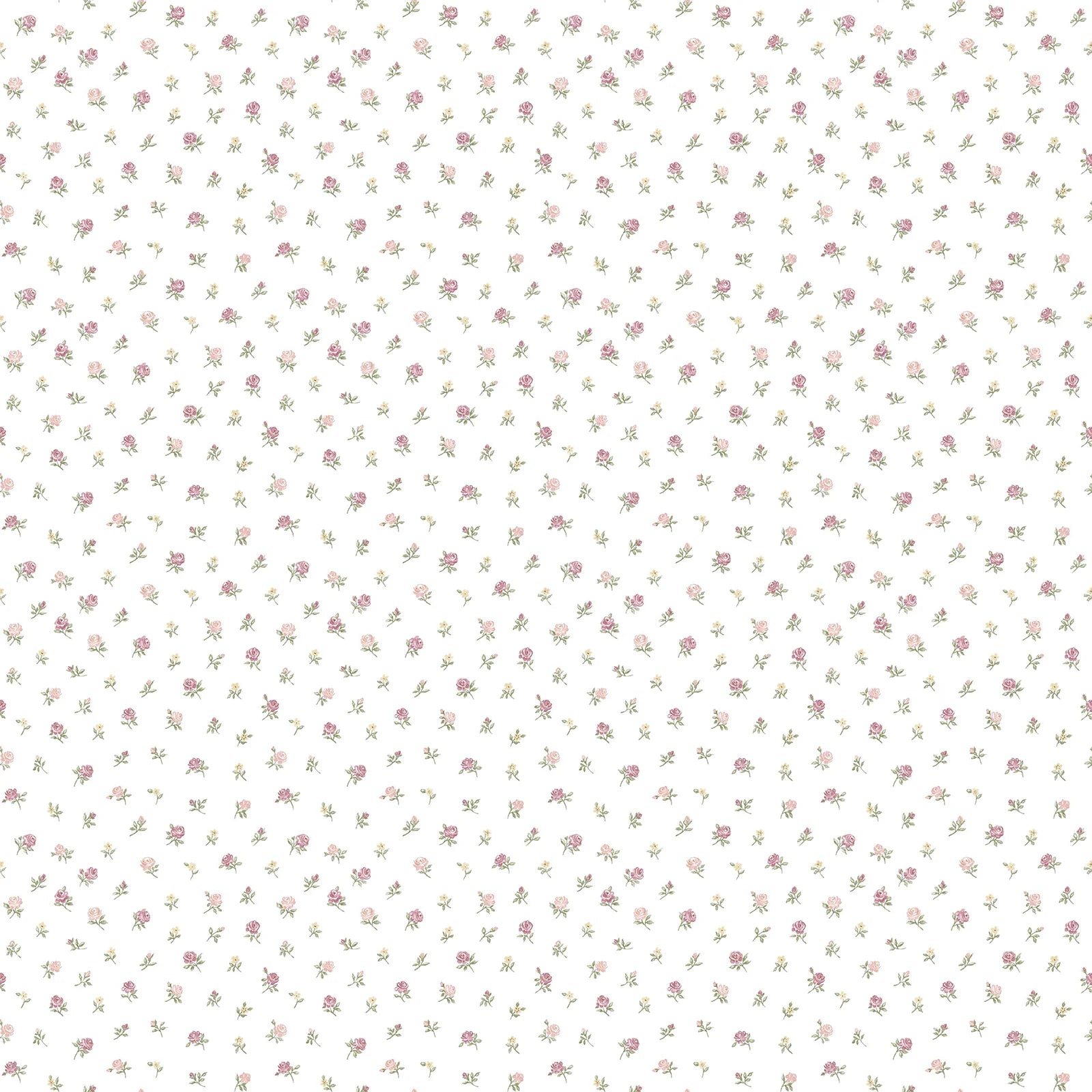 Fiori Country - Sweetpea botanical wallpaper Parato Roll Red 12338