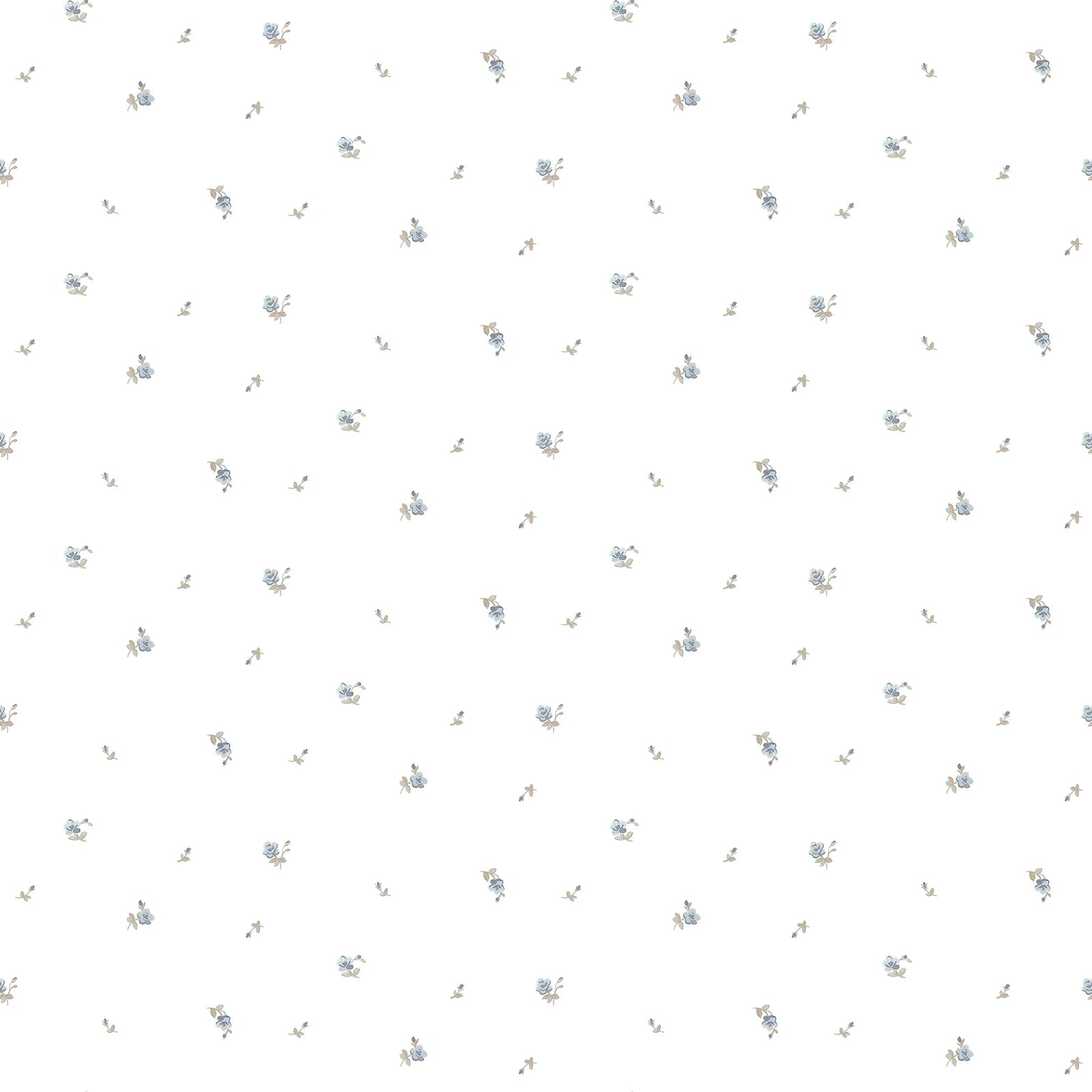 Fiori Country - Posy botanical wallpaper Parato Roll Blue 12343