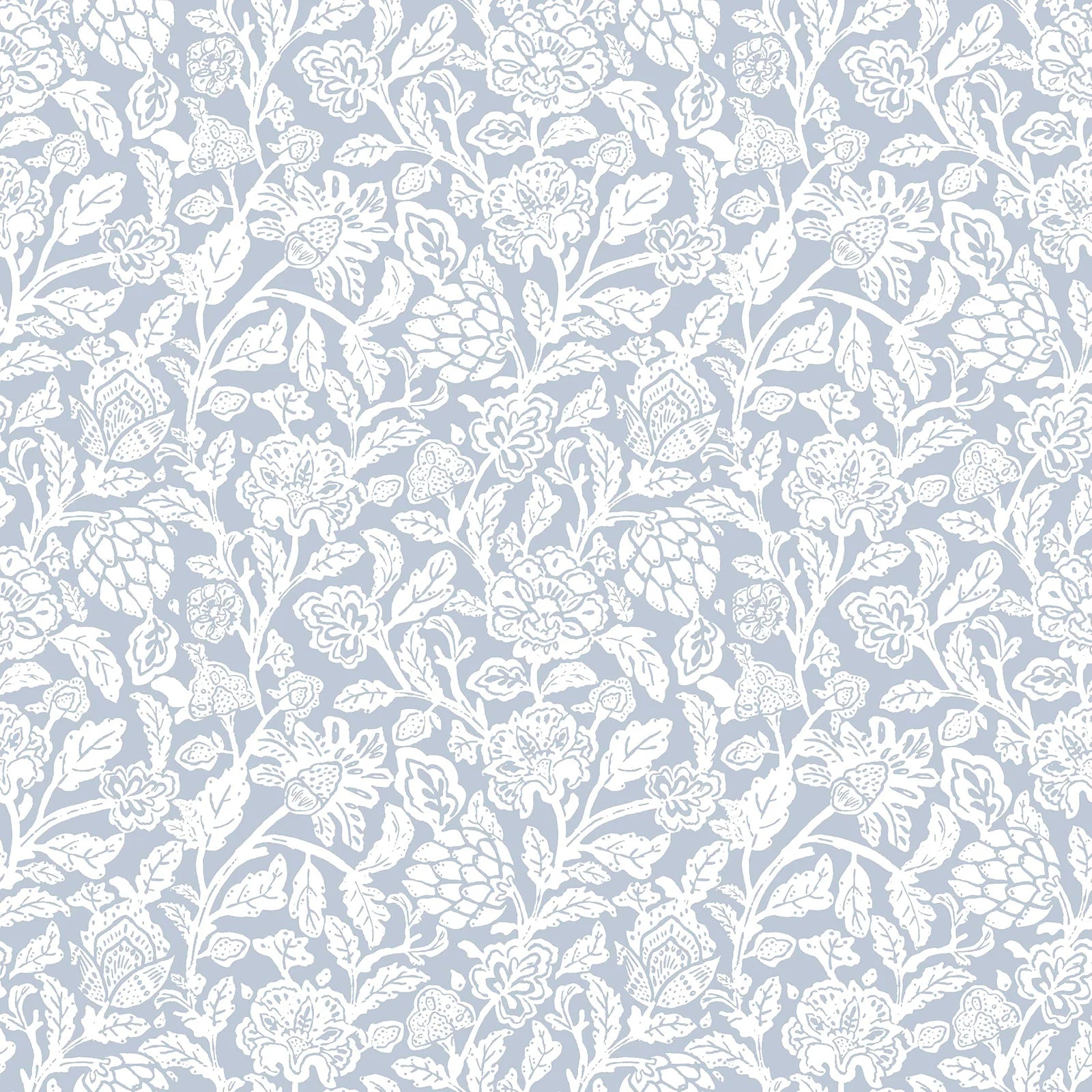 Fiori Country - Petunia botanical wallpaper Parato Roll Blue 12346