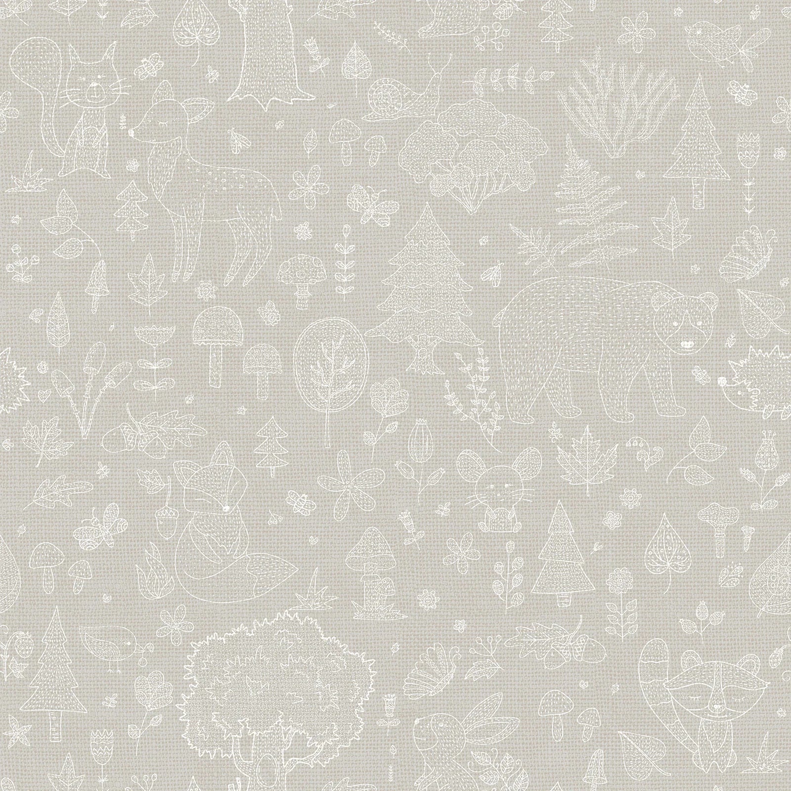 Happy - Adventure Awaits kids wallpaper Parato Roll Grey 14807