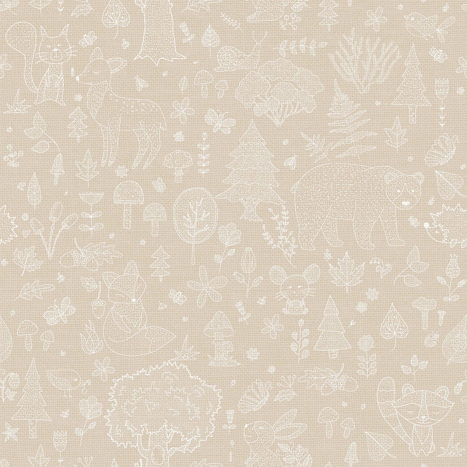 Happy - Adventure Awaits kids wallpaper Parato Roll Beige 14809
