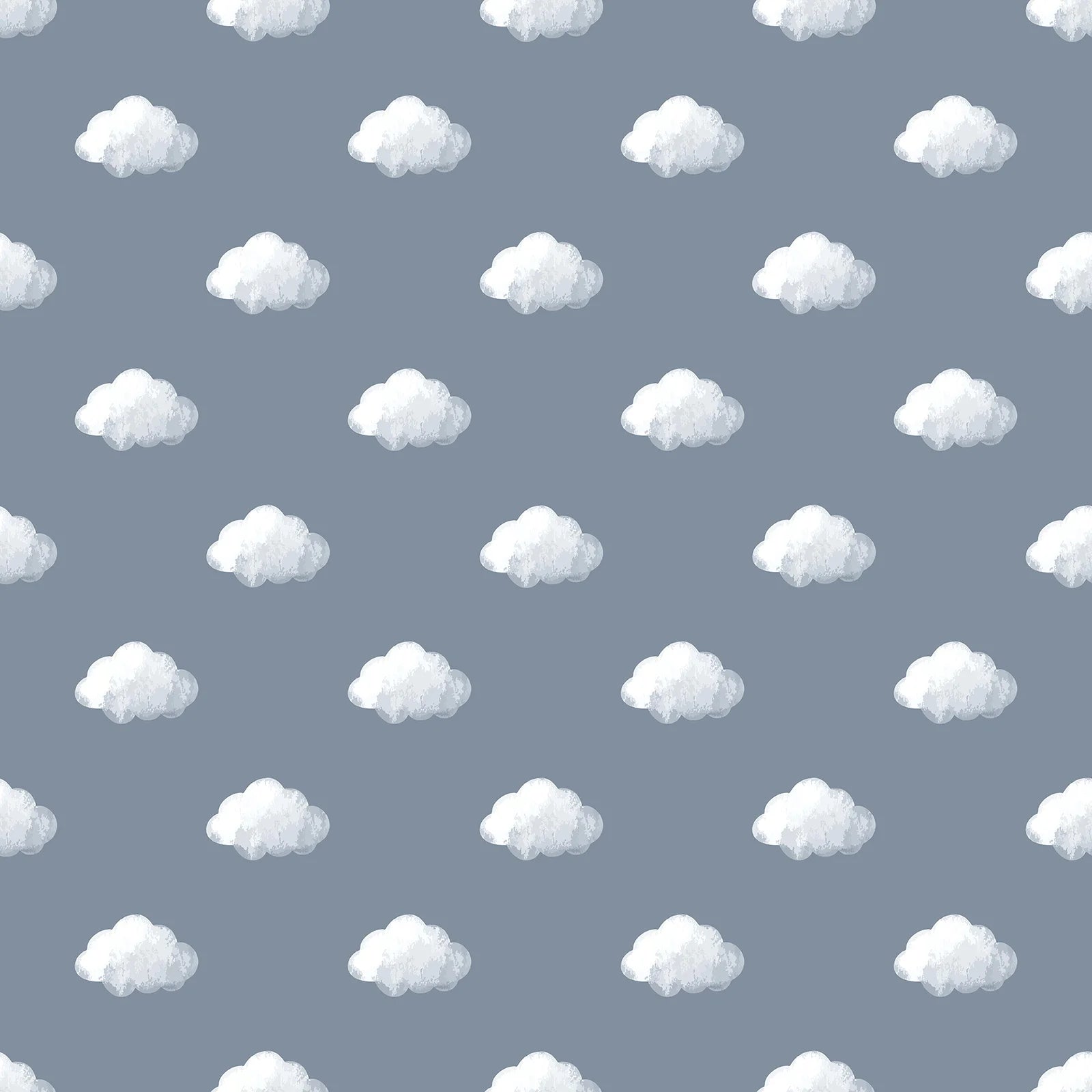 Happy - Cloud Canopy kids wallpaper Parato Roll Blue 14833