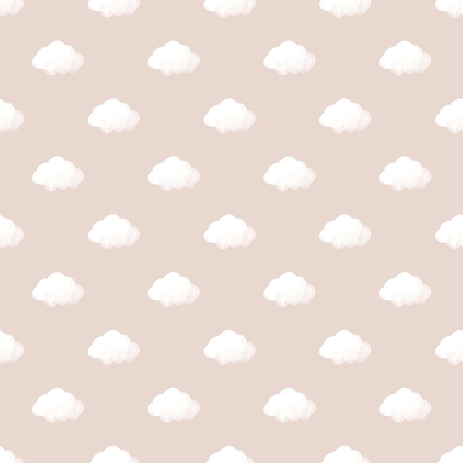 Happy - Cloud Canopy kids wallpaper Parato Roll Pink 14834