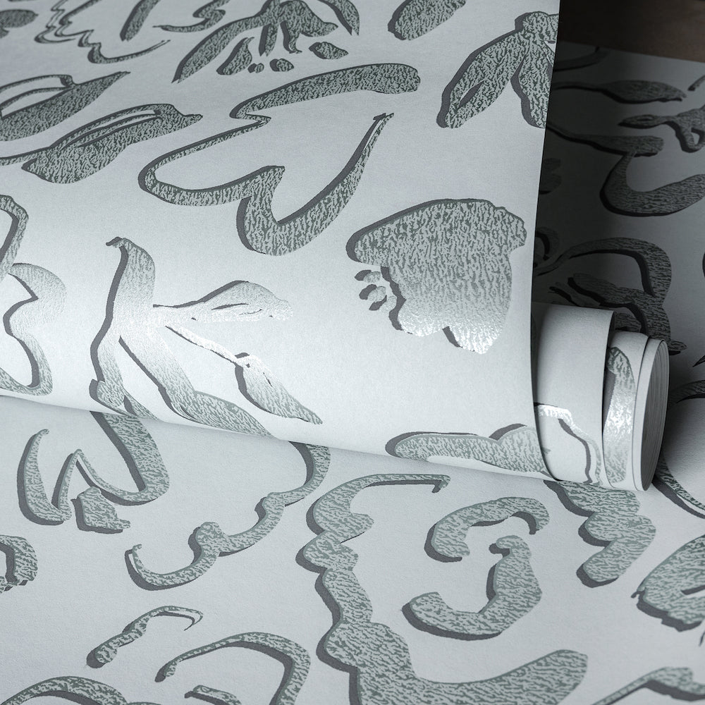 Salt & Pepper - Fiore botanical wallpaper Hohenberger    