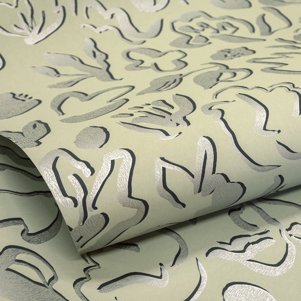 Salt & Pepper - Fiore botanical wallpaper Hohenberger    