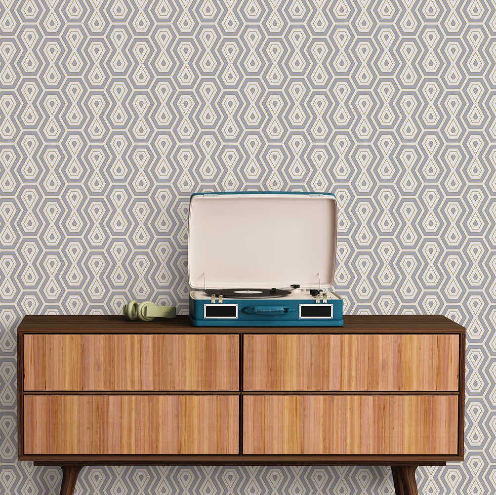 Jungle Chic - Tropical Geometrics geometric wallpaper AS Creation    