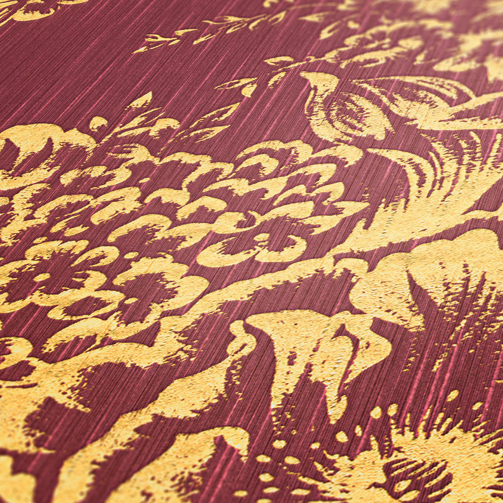 Metallic Silk textile wallpaper AS Creation    
