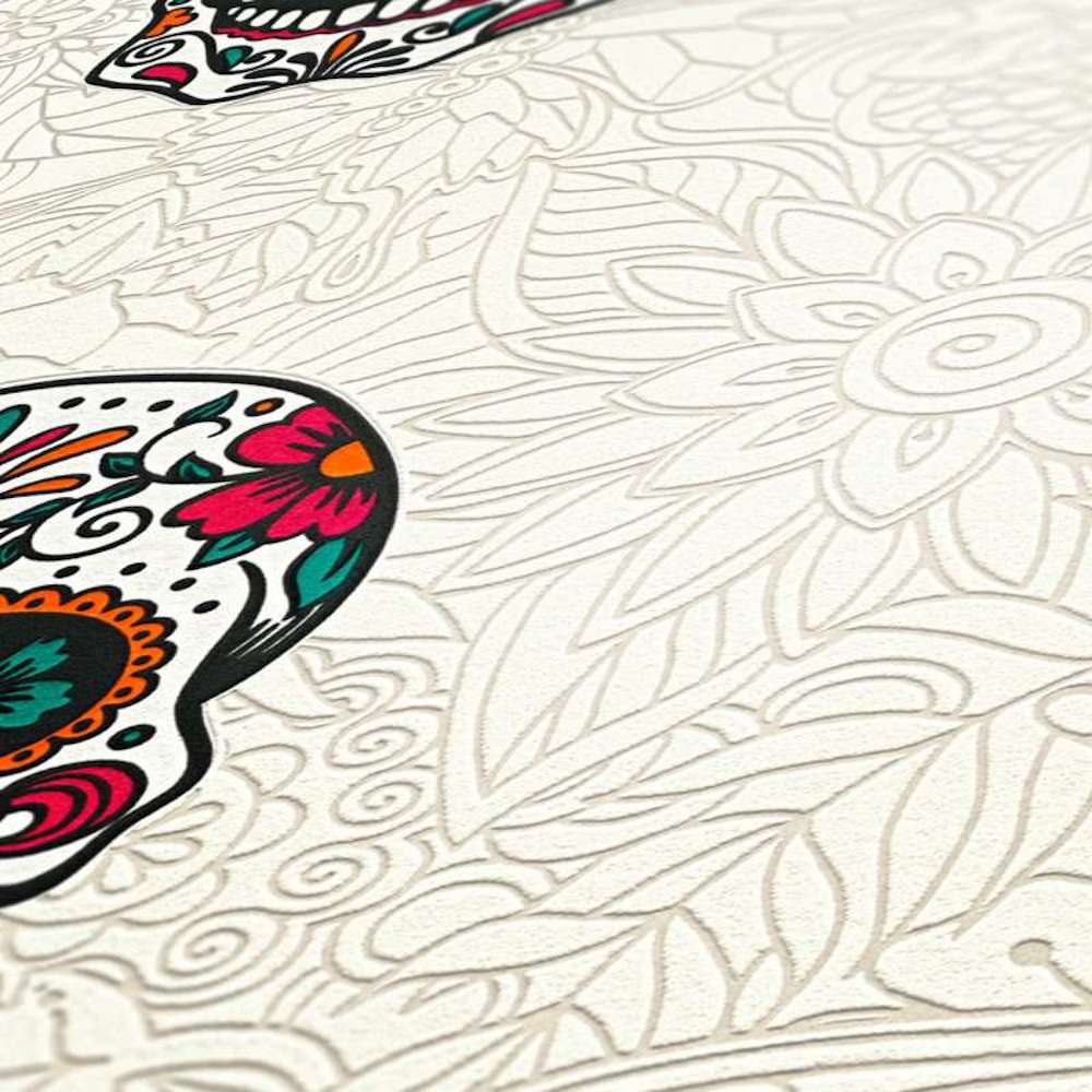 Club Tropicana - Candy Skulls kids wallpaper AS Creation    