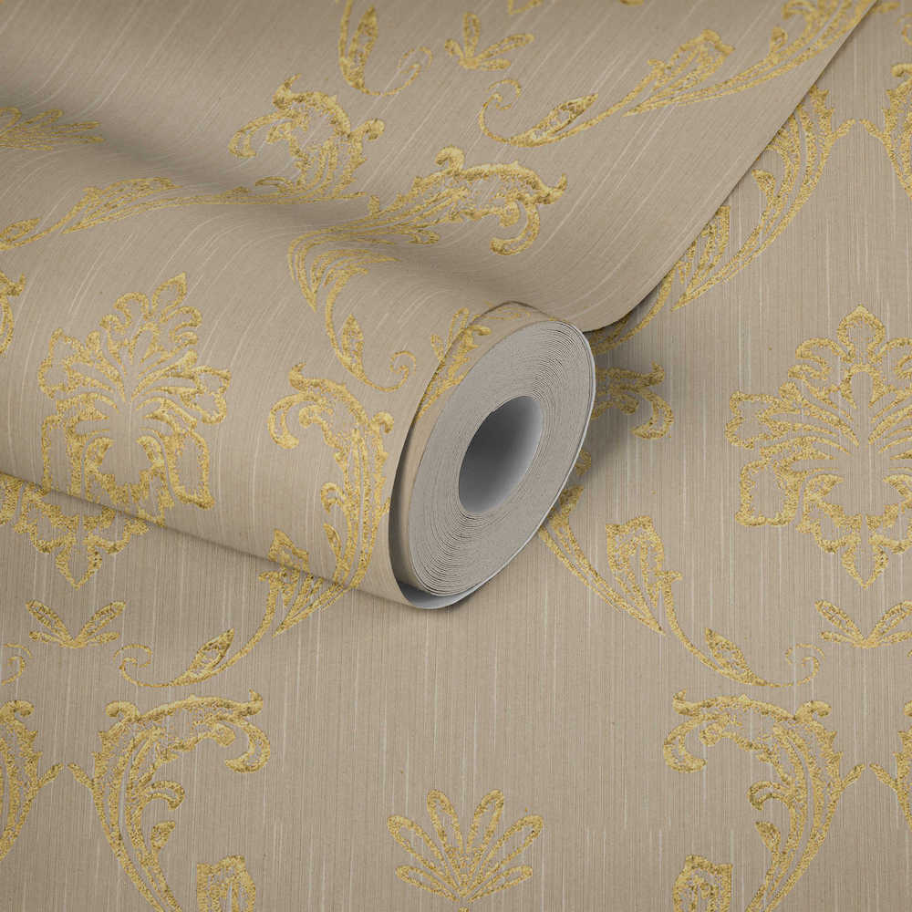 Metallic Silk textile wallpaper AS Creation    