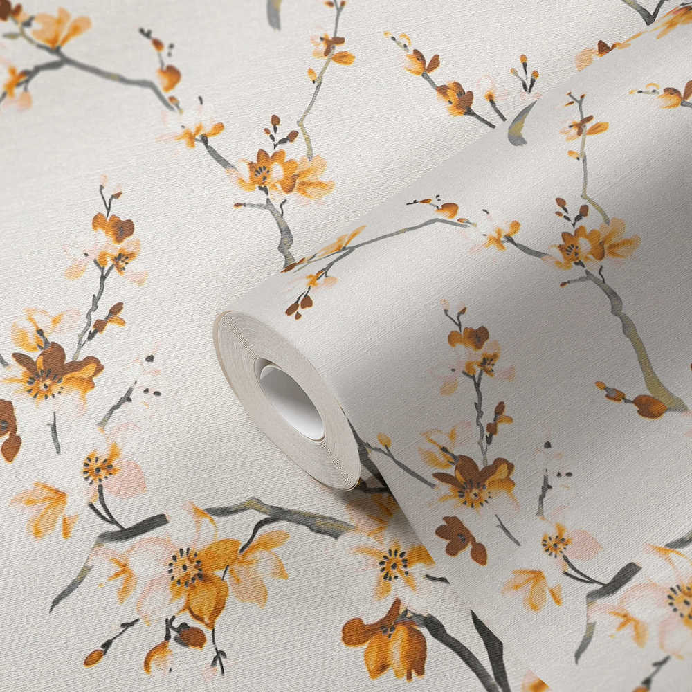 Desert Lodge - Cherry Blossom botanical wallpaper AS Creation    