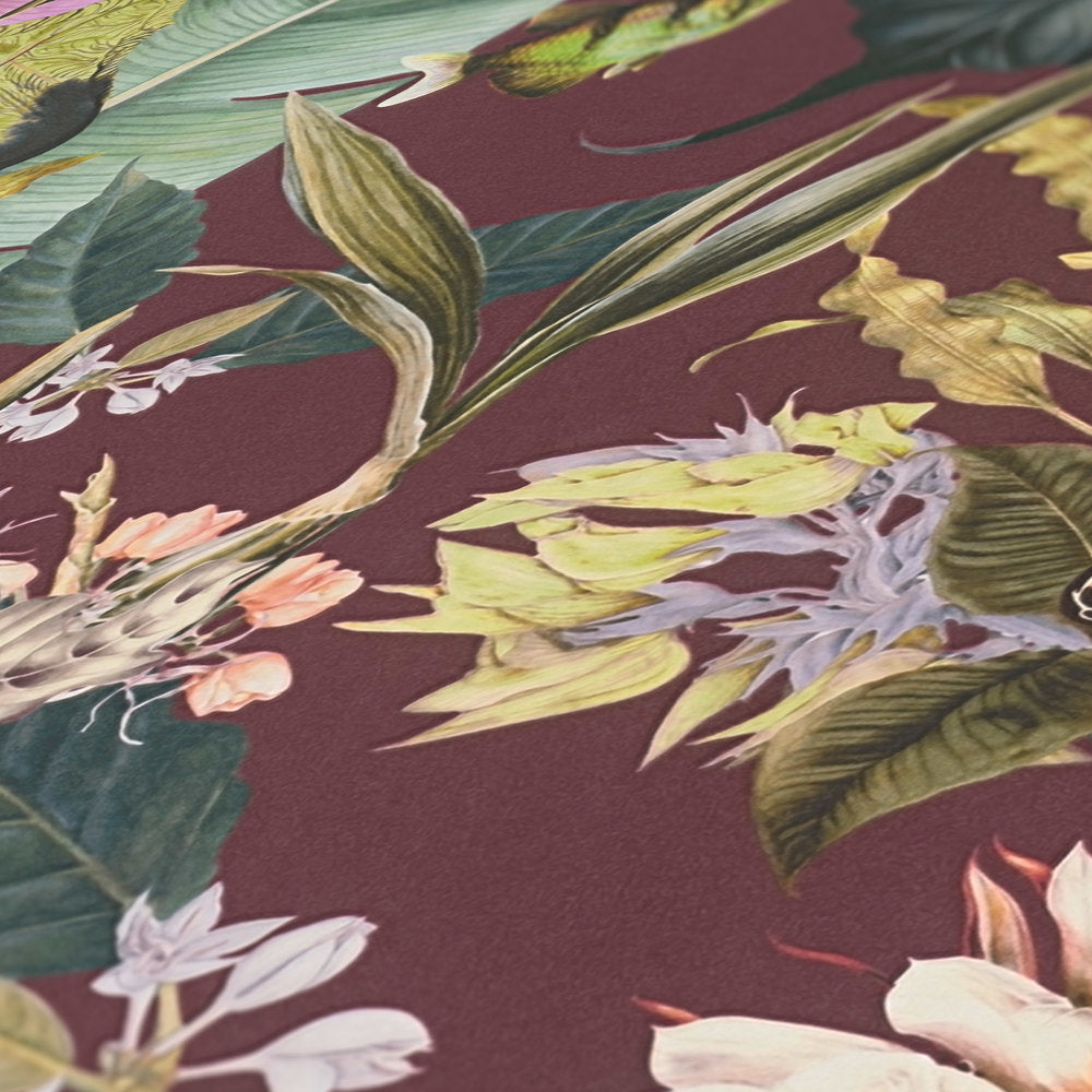 Dream Flowery - Tropical Animals botanical wallpaper AS Creation    