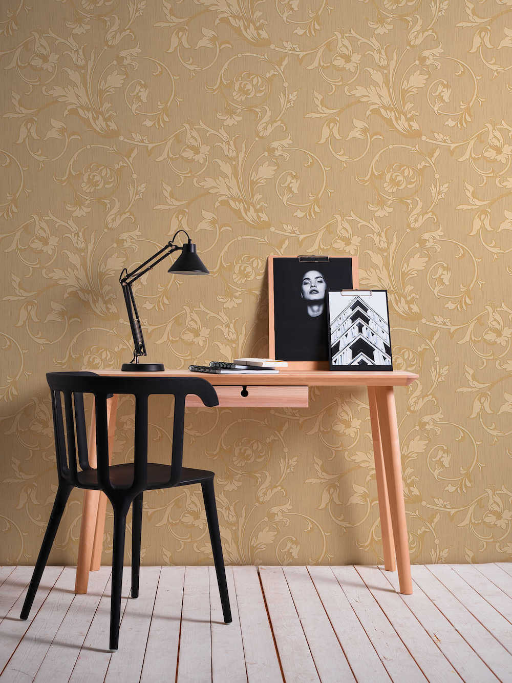 Tessuto - Embossed Filigree textile wallpaper AS Creation    