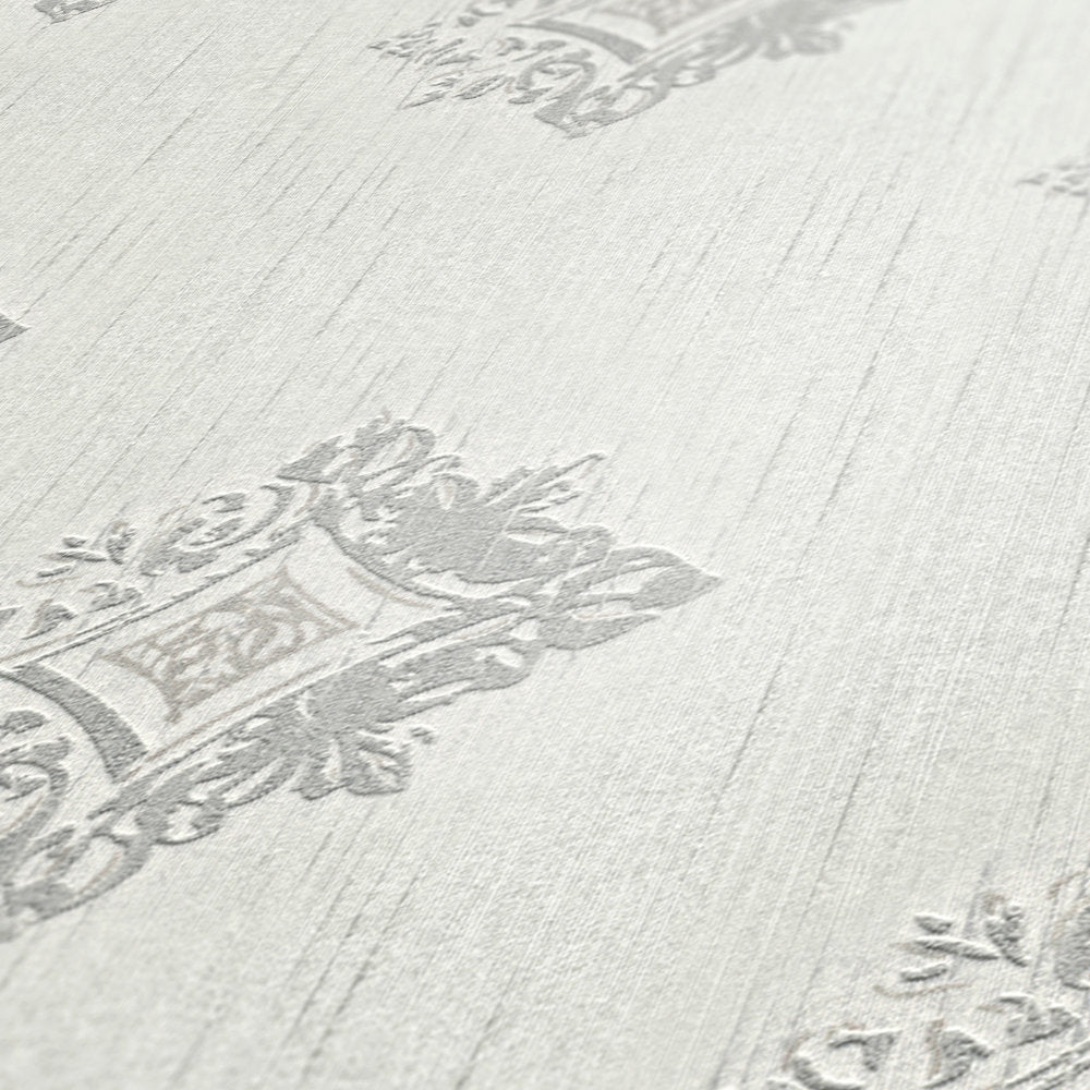 Tessuto 2 - Flocked Diamonds textile wallpaper AS Creation    