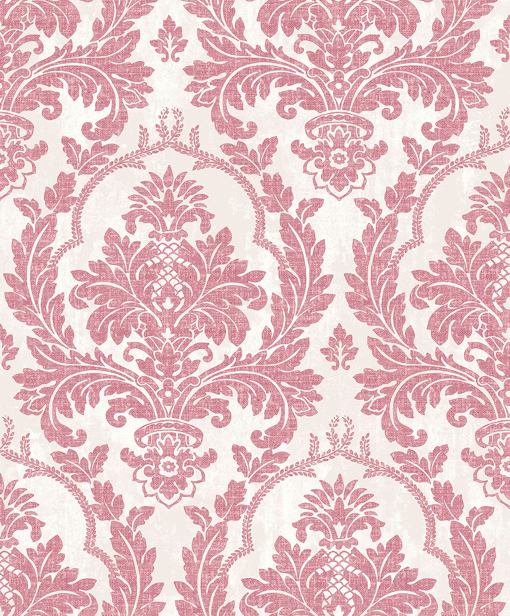 Vintage - Victorian Classic Damask damask wallpaper Parato Roll Pink  25714