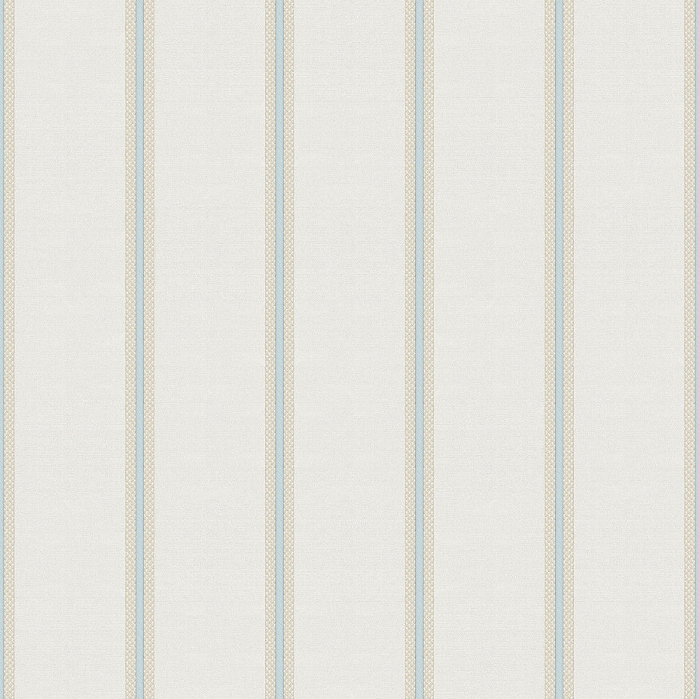 Vintage - Pin Stripe stripe wallpaper Parato Roll Blue  25766