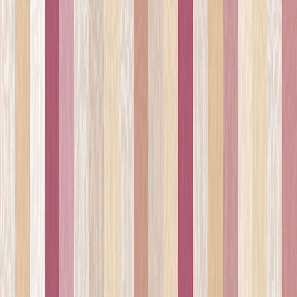 Vintage - Stripe stripe wallpaper Parato Roll Pink  25774