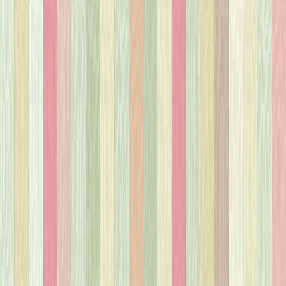 Vintage - Stripe stripe wallpaper Parato Roll Green  25775