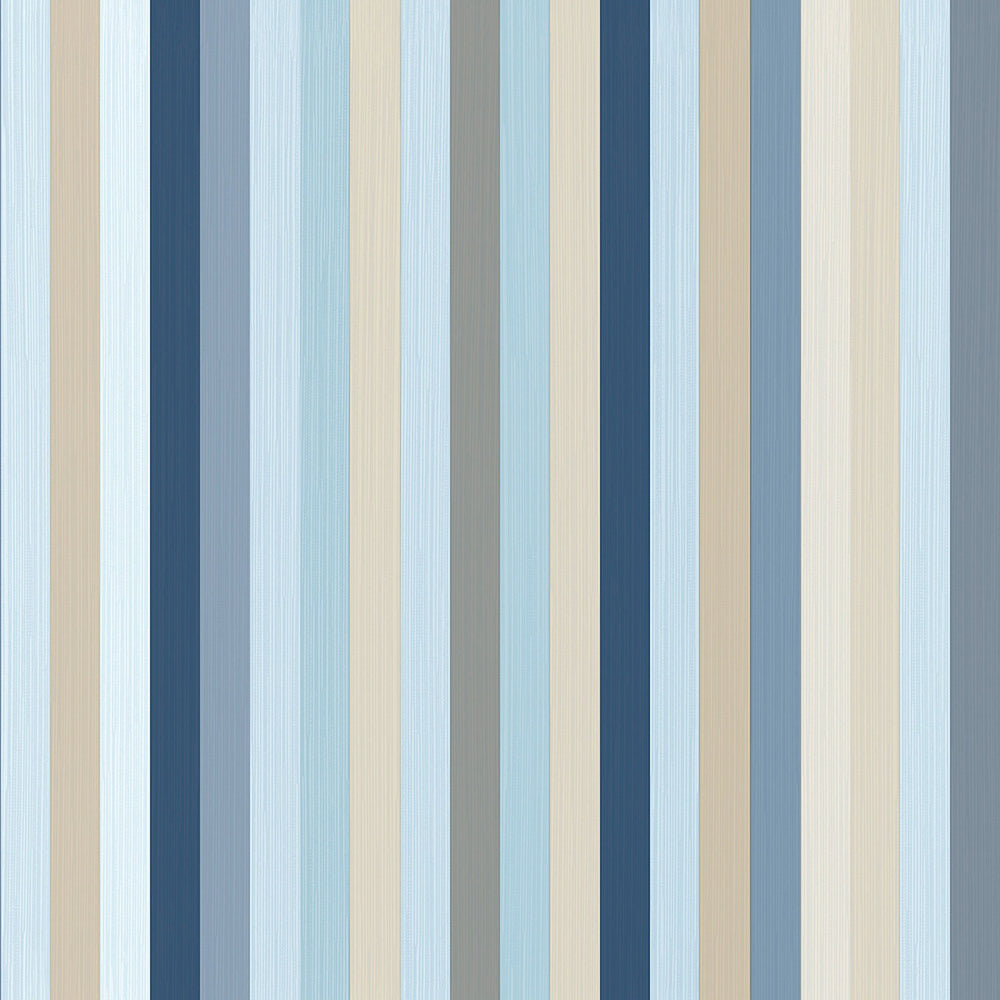 Vintage - Stripe stripe wallpaper Parato Roll Blue  25776