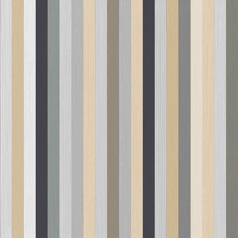 Vintage - Stripe stripe wallpaper Parato Roll Grey  25779