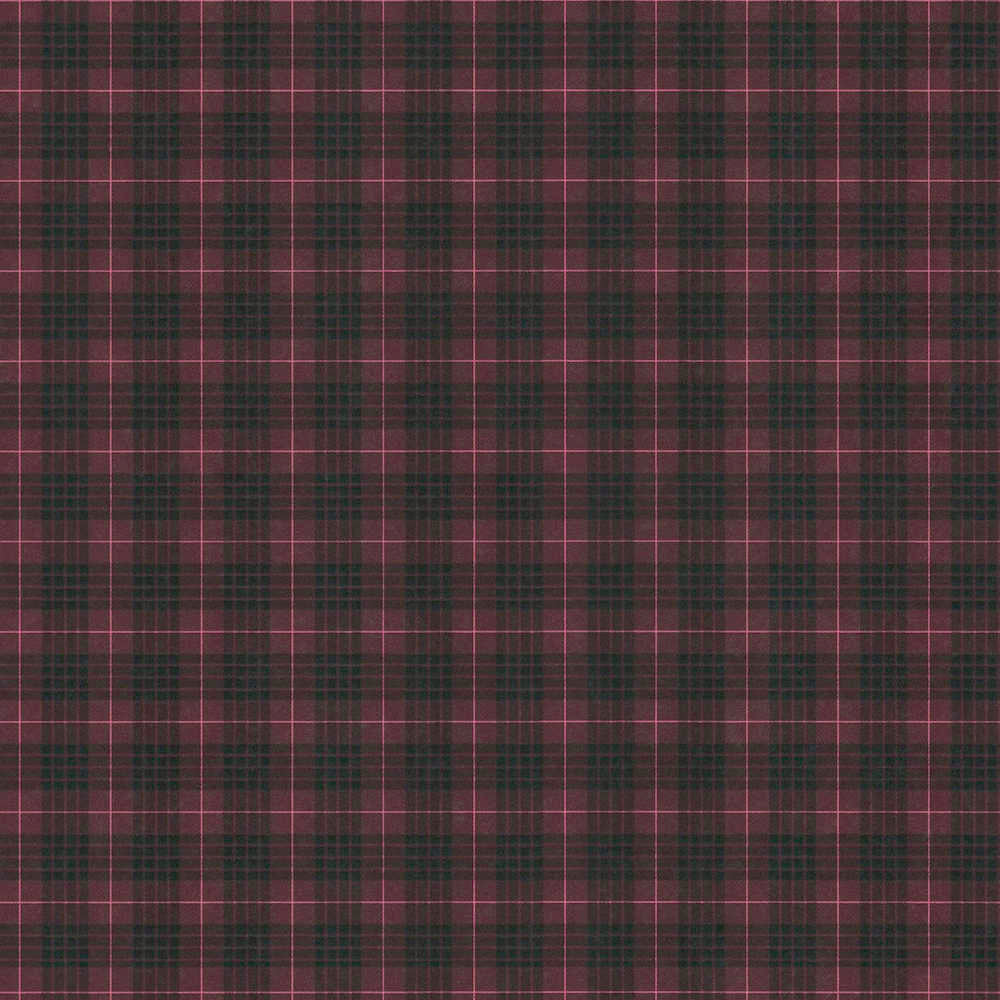 Art of Eden - Checkered Flannel geometric wallpaper AS Creation Roll Dark Red  390641