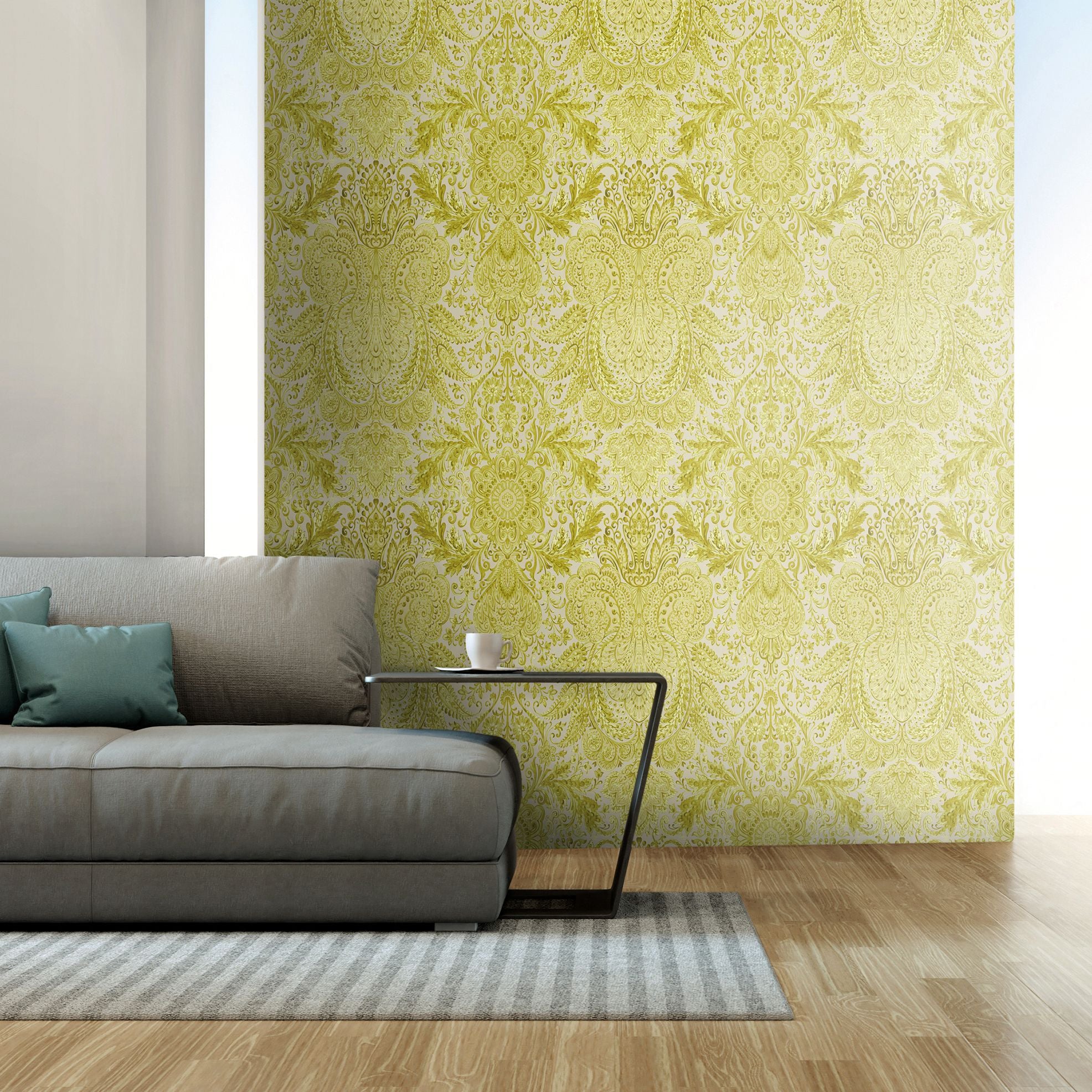 Tropical Dream  - Tahiti damask wallpaper Hohenberger    