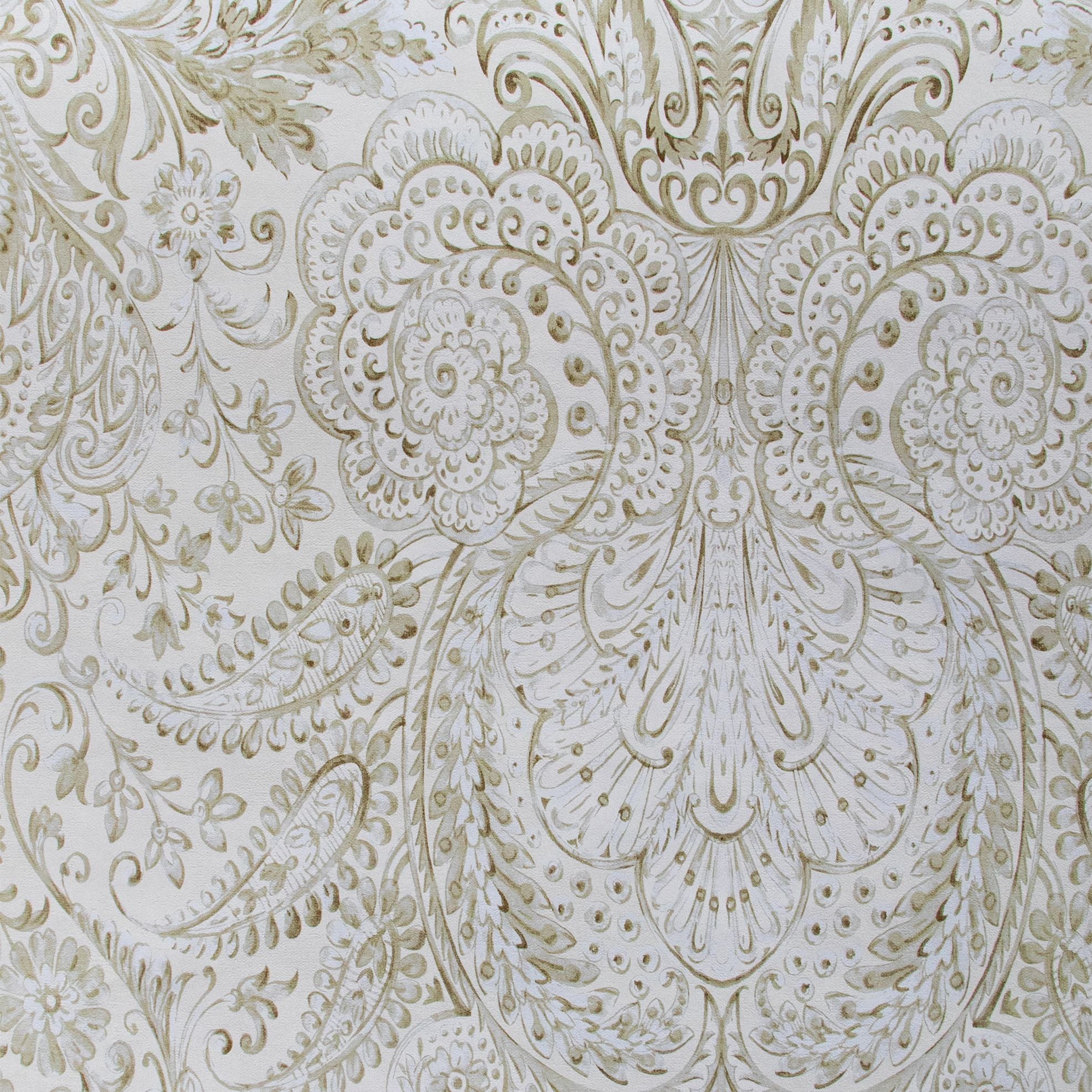 Tropical Dream  - Tahiti damask wallpaper Hohenberger Roll Beige  26703