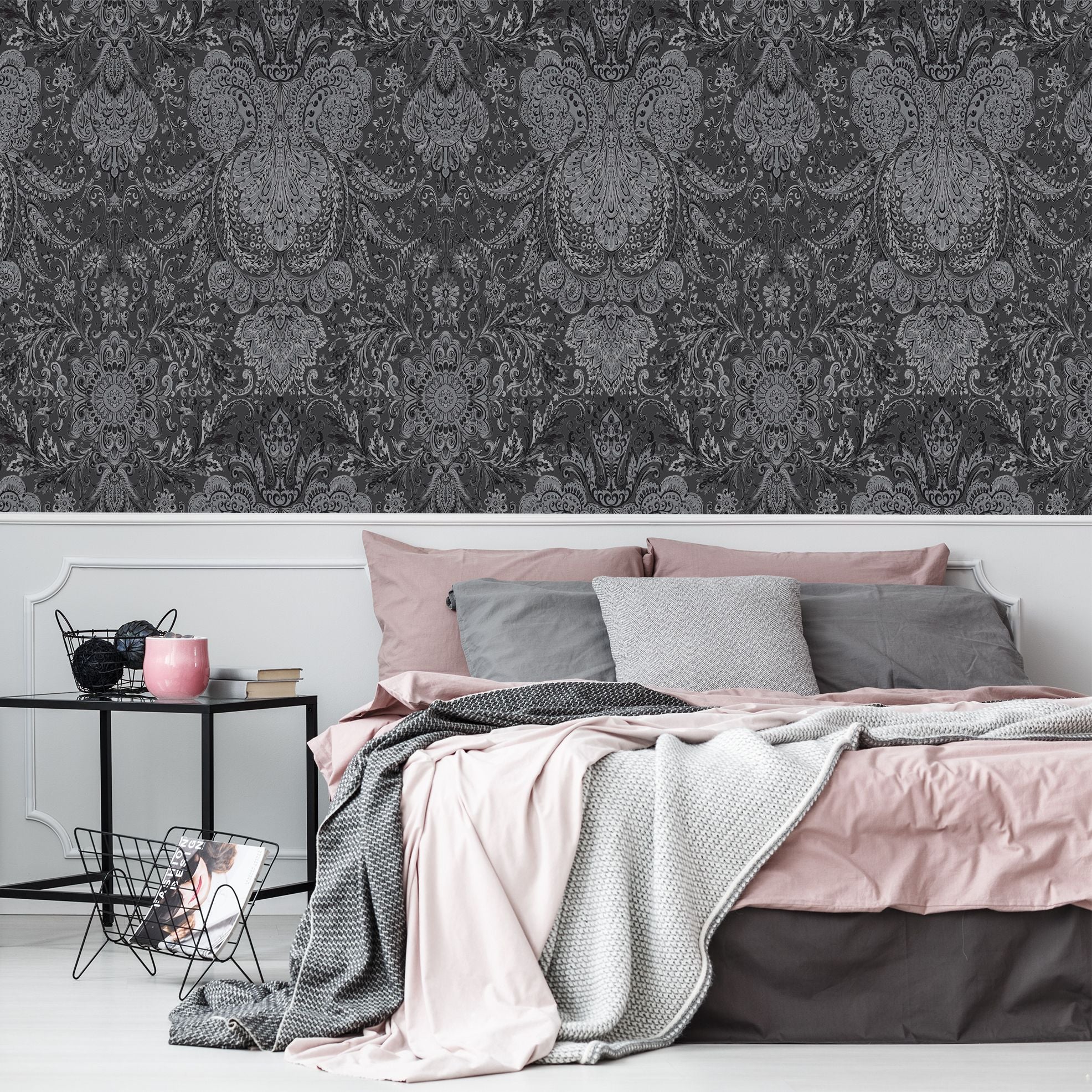 Tropical Dream  - Tahiti damask wallpaper Hohenberger    