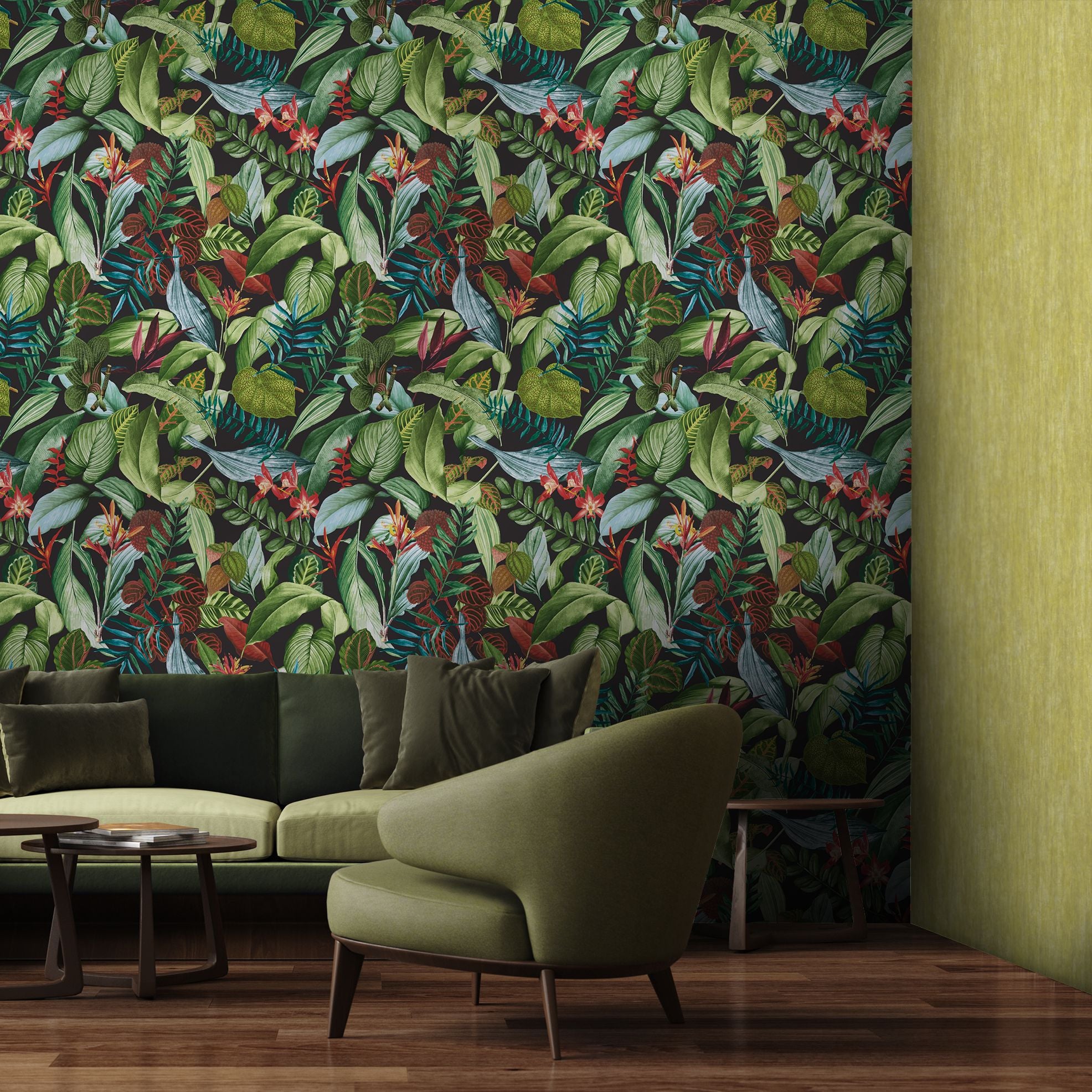 Tropical Dream - Tuvalu damask wallpaper Hohenberger