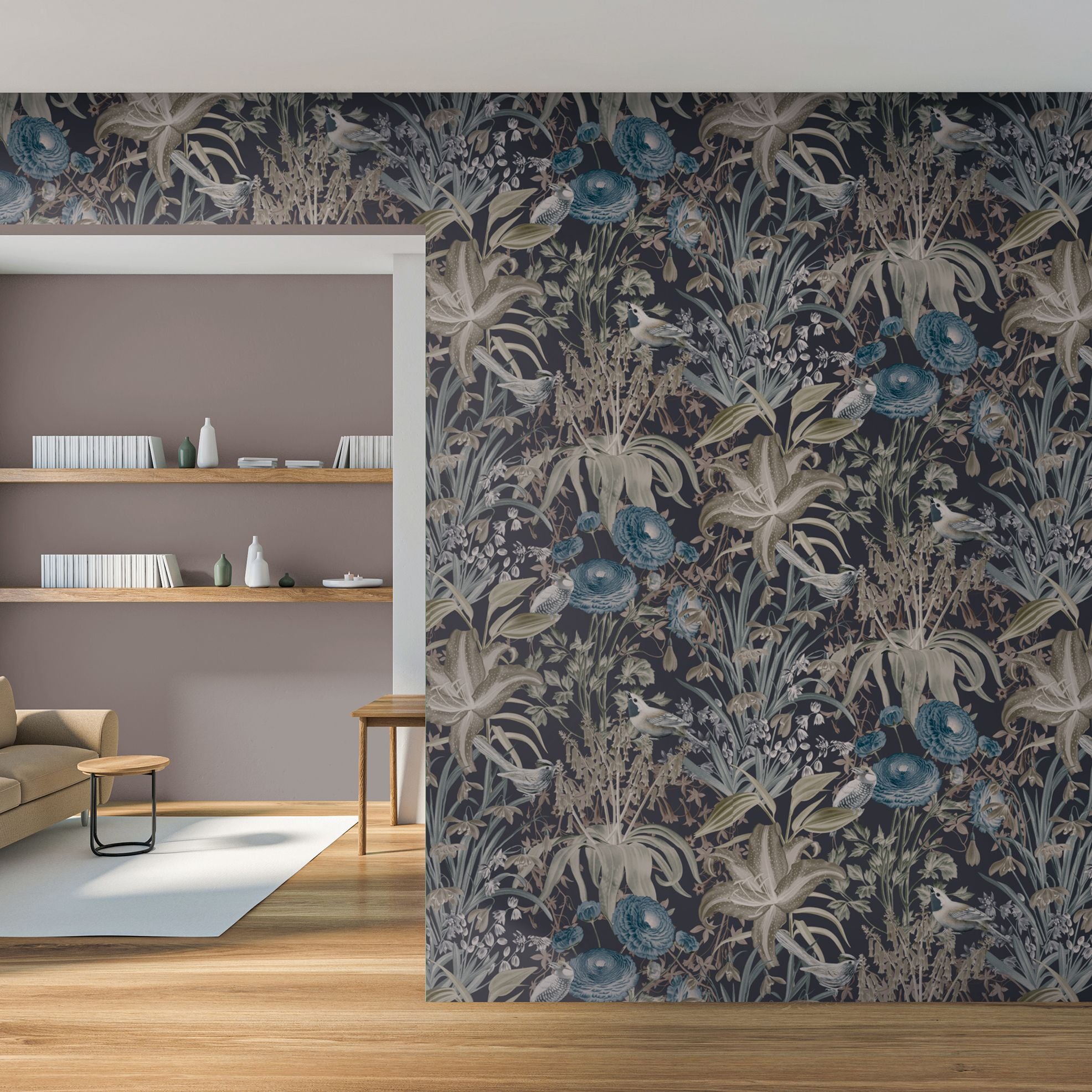 Tropical Dream  - Moorea botanical wallpaper Hohenberger    