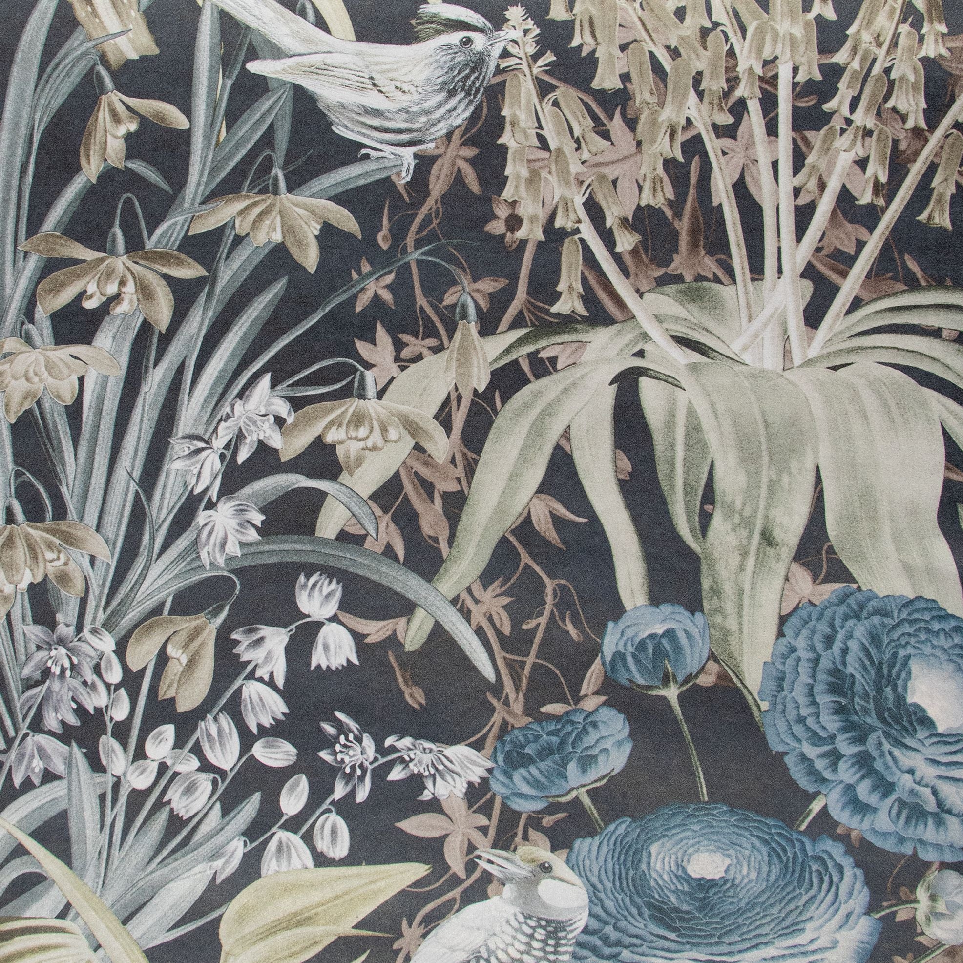 Tropical Dream  - Moorea botanical wallpaper Hohenberger Roll Dark Grey  26731