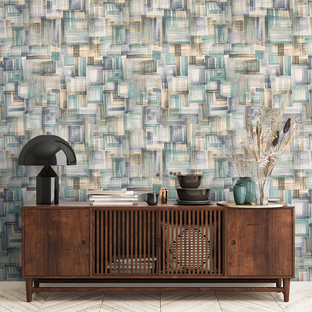 Crafted - Brush damask wallpaper Hohenberger    