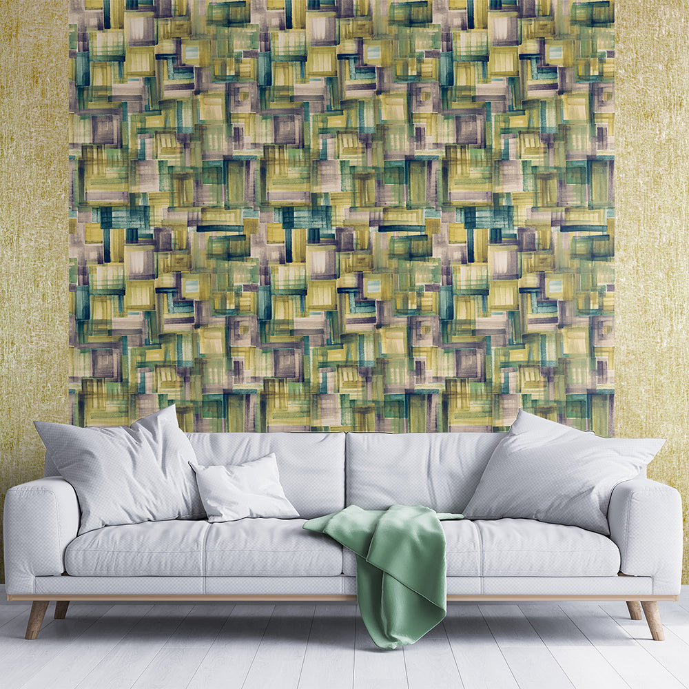 Crafted - Brush damask wallpaper Hohenberger    