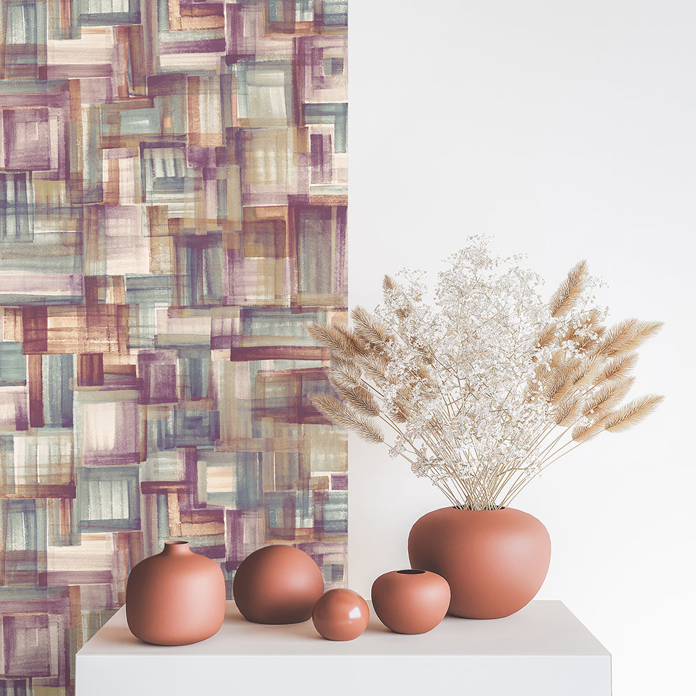 Crafted - Brush damask wallpaper Hohenberger    