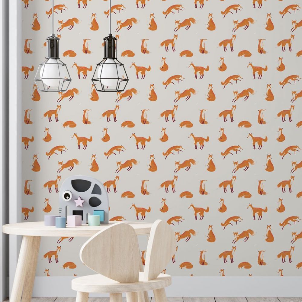 Great Kids - Friendly Foxes kids wallpaper Hohenberger    