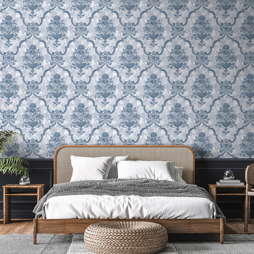 Azulejo - Porto  damask wallpaper Hohenberger    