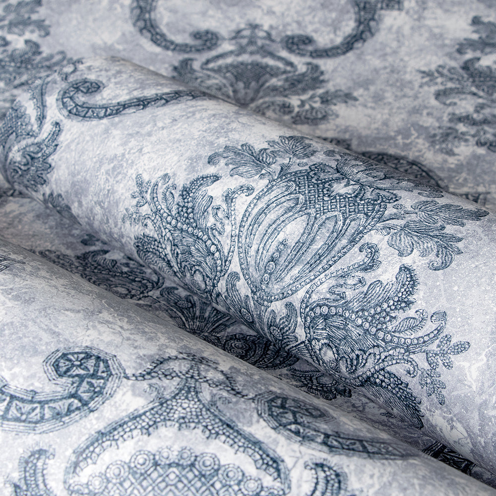 Azulejo - Porto  damask wallpaper Hohenberger    