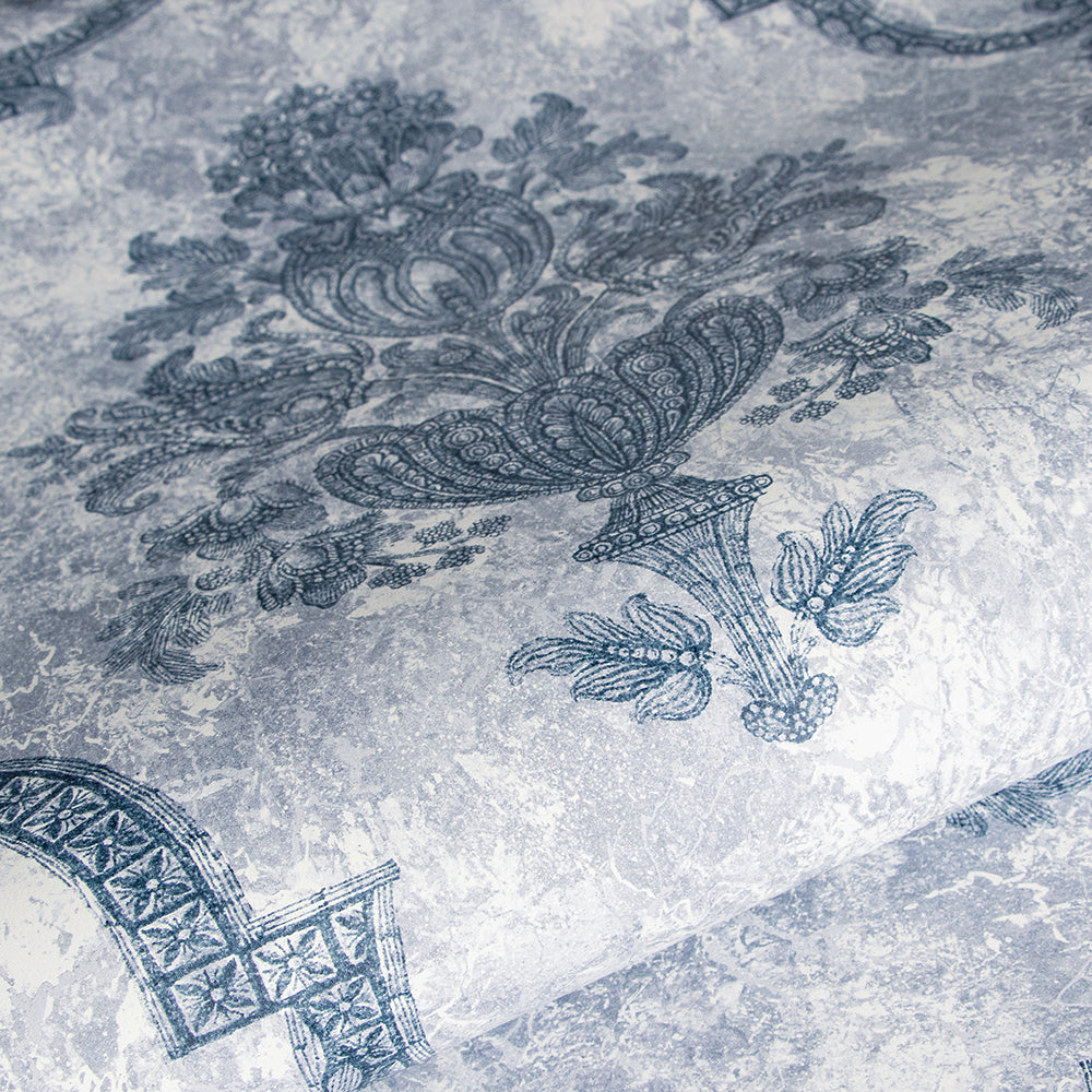 Azulejo - Porto  damask wallpaper Hohenberger    