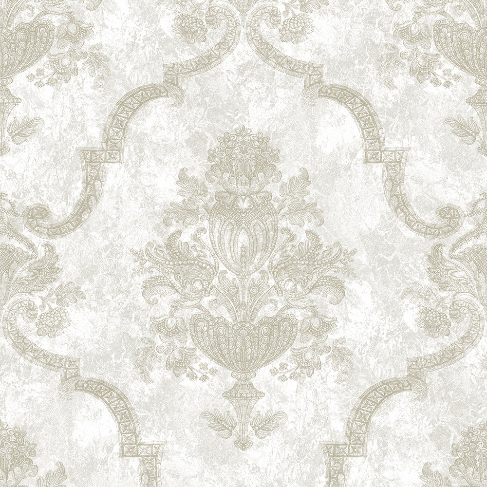 Azulejo - Porto  damask wallpaper Hohenberger Roll Light Taupe  26856-HTM